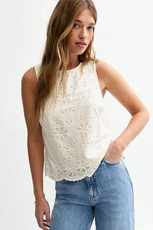 New Look Embroidered Vest Top