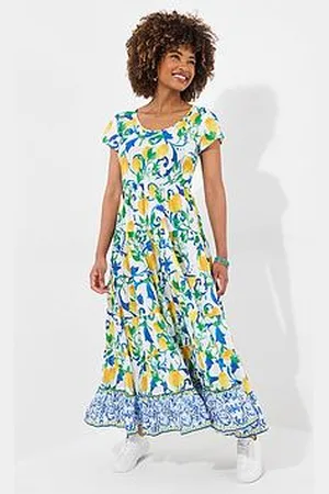 Joe Browns Petite Sicilian Summer Crinkle Cotton Dress