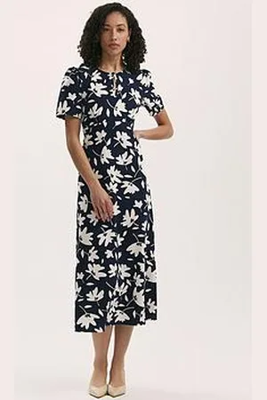 Finery London Marie Midi Dress - Black