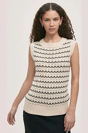 Finery London Dion Vest - Ivory