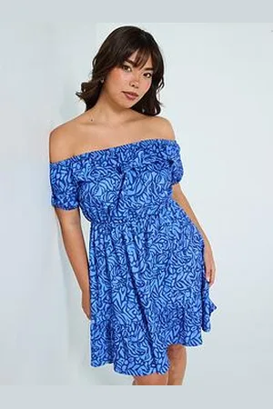 Very Bardot Frill Mini Dress