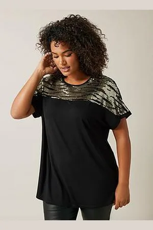 Evans Sequin Yoke Top