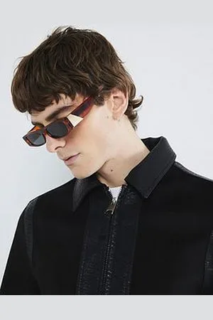 River Island Amber Slim Rectangle Sunglasses