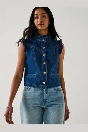 Very Ruffle Denim Vest