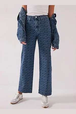 Armani Exchange Logo Jacquard 5 Pocket Jean