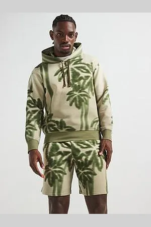Armani Exchange Large Palm Print Hoodie