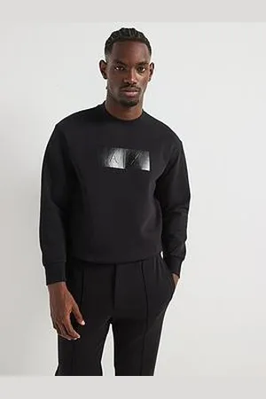 Armani Exchange Vinyl Logo Print Crew Sweatshirt