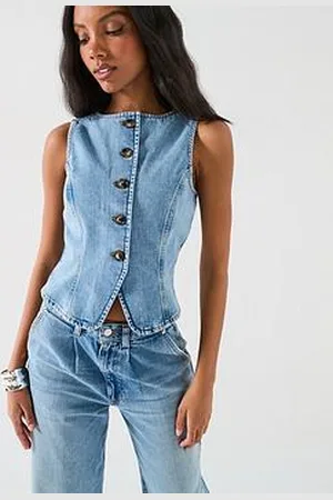 Very Denim Co-Ord Asymmetric Waistcoat