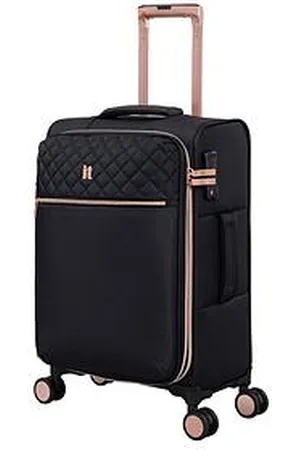 IT Luggage Divinity Black Cabin Suitcase With Tsa Lock