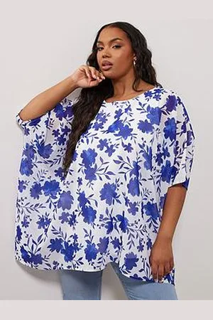 Yours Curve Floral Cape Top