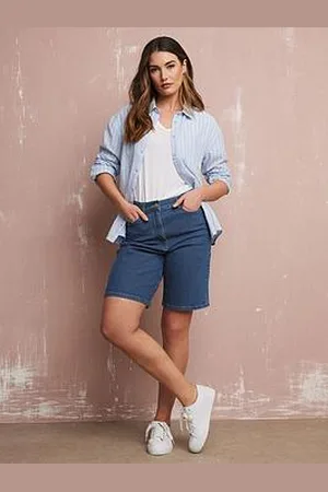 Long Tall Sally Tall Denim Bermuda Short