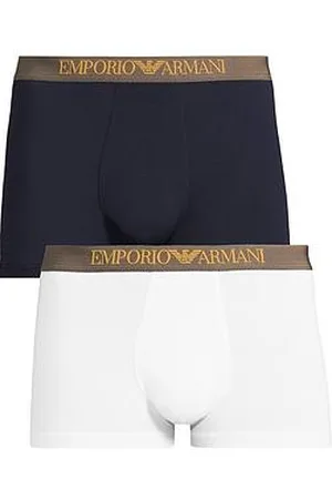 Emporio Armani 2 Pack Logo Bamboo Touch Boxer Shorts