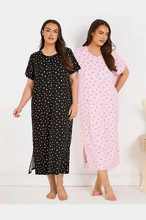 Yours Curve 2 Pack Heart Midaxi Nightdress