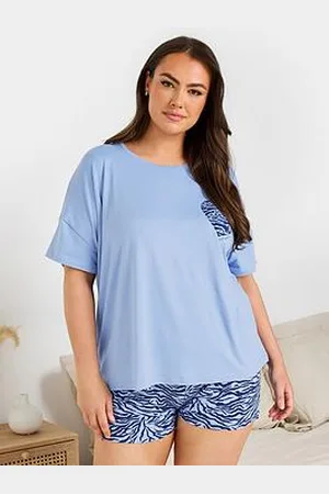 Yours Curve Wild Night In Crop Shorts Pj Set