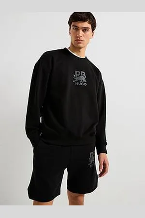 HUGO BOSS X Rb Dahrain Reflective Logo Crew Neck Sweatshirt