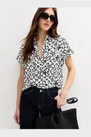 New Look Western Print Short Sleeve Shirt