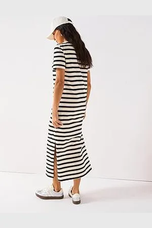 Everyday Basic Jersey Basic Maxi Dress Stripe