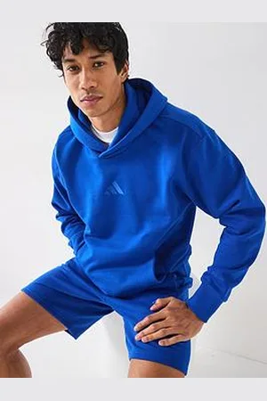 adidas Mens All Szn Fleece Hoodie - Blue