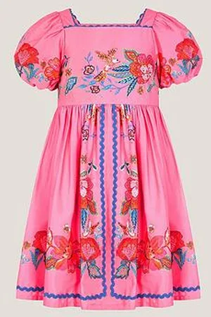 Monsoon Girls Aurelia Placement Frill Dress