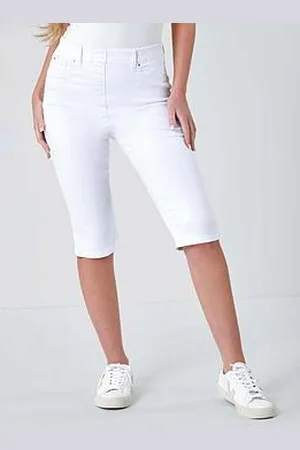 Roman Denim Stretch Knee Length Pedal Pusher