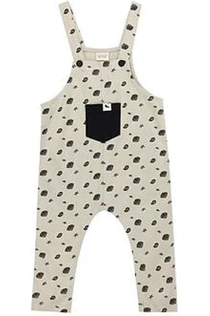 TURTLEDOVE Kids Seashell Dungarees - Sand