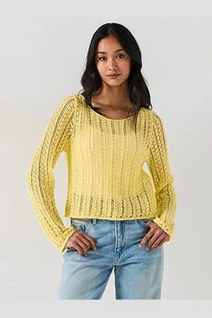 Pieces® Boatneck Knitted Long Sleeve Top
