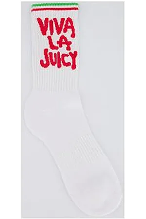 Juicy Couture Ribbed Viva La Juicy Logo Ankle Sock