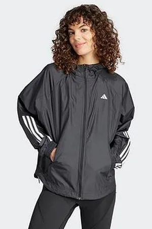 adidas Womens Training Hyperglam Windbreaker Jacket - Black
