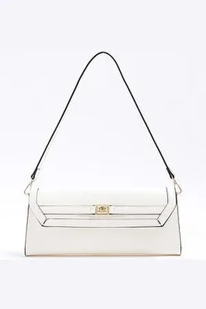 River Island Faux Leather Ri Clutch Bag