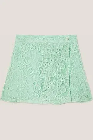 Monsoon Girls Floral Embroidered Skort