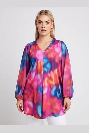 Yours Mesh Balloon Sleeve Swing Top