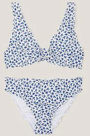 Monsoon Girls Ditsy Print Frill Bikini Set