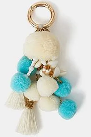 Accessorize Faux Fur Pom Pom Bag Charm