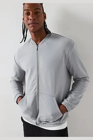 Very Man Loopback Washed Zip Sweatshirt