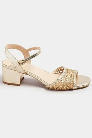 Long Tall Sally Woven Block Heel Sandal