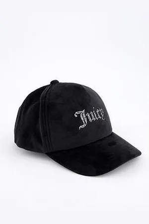 Juicy Couture Velour Diamante Logo Cap