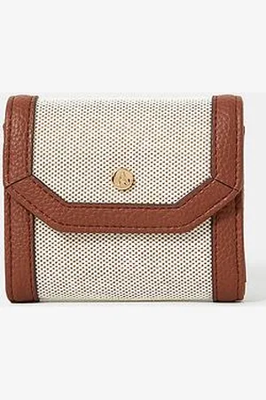 Accessorize Square Woven Canvas Purse