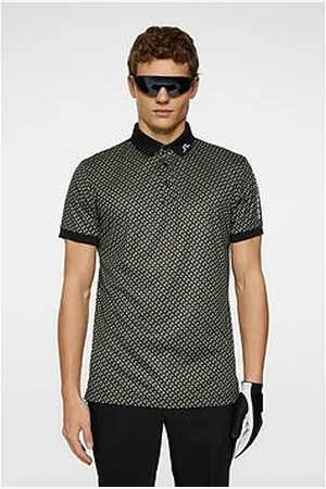 J Lindeberg Mens Golf Tour Tech Print Polo