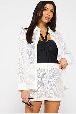 Very Sheer Lace Co Ord Beach Short