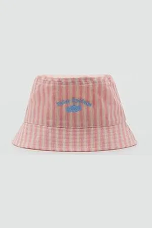 MANGO Younger Girls Candy Stripe Bucket Hat