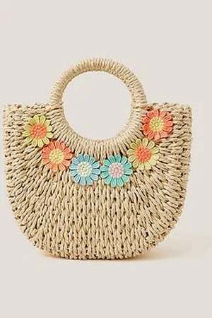 Monsoon Girls Floral Basket Bag