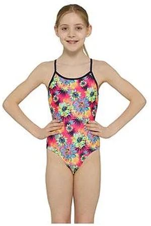 Zoggs Junior Girls Summer Daze Sback Swimsuit