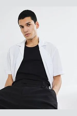 River Island Seersucker Pocket Short Sleeve Shirt
