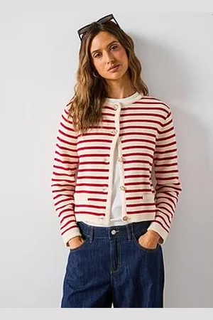 MANGO Stripped Knit Cardigan