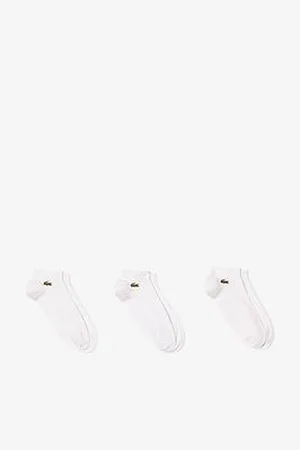 Lacoste 3-Pack Monochrome Ankle Socks