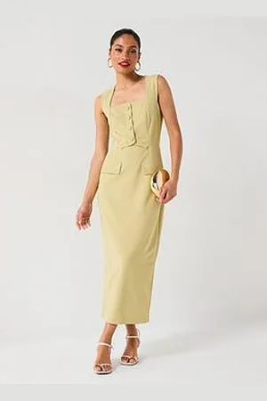 Very Button Cut Out Dress