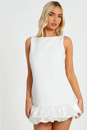 Quiz Satin Ruched Dress