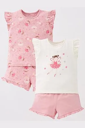 Very Girls 2 Pack Ballerina Shorts Pyjama Set