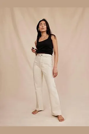 mint&berry Neutral Pocket Straight Jean