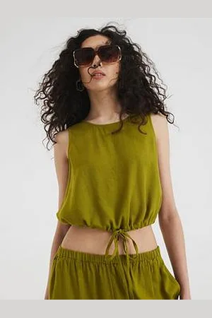 River Island Puffball Top - Lime